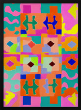 Neon Peru Pattern Poster