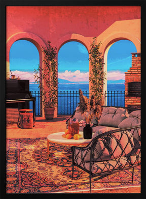 Piano Terrace Poster