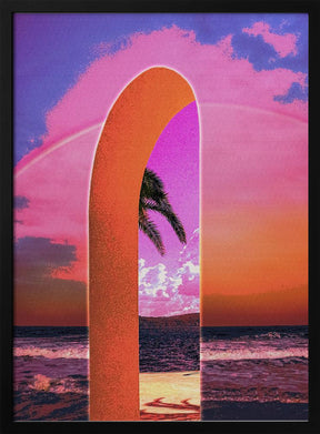 Portal Vaporwave Poster