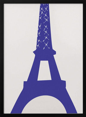 Eiffel Bleu Poster