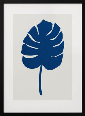 Leaf Blue Poster