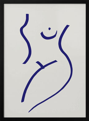 Nude Blue Poster