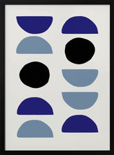 Blue Shapes 2 Poster