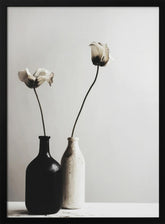 Black And White Vase No 2 Poster