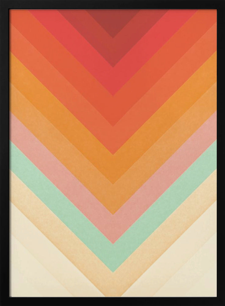 Rainbow Chevrons Poster