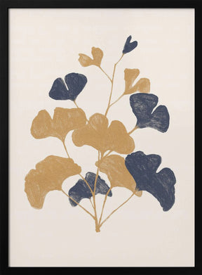 Golden Ginko Poster