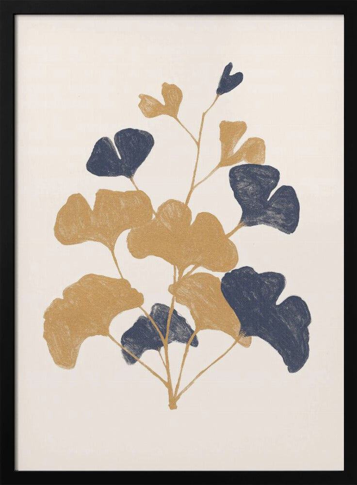 Golden Ginko Poster