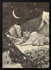 Giant White Tiger Poster