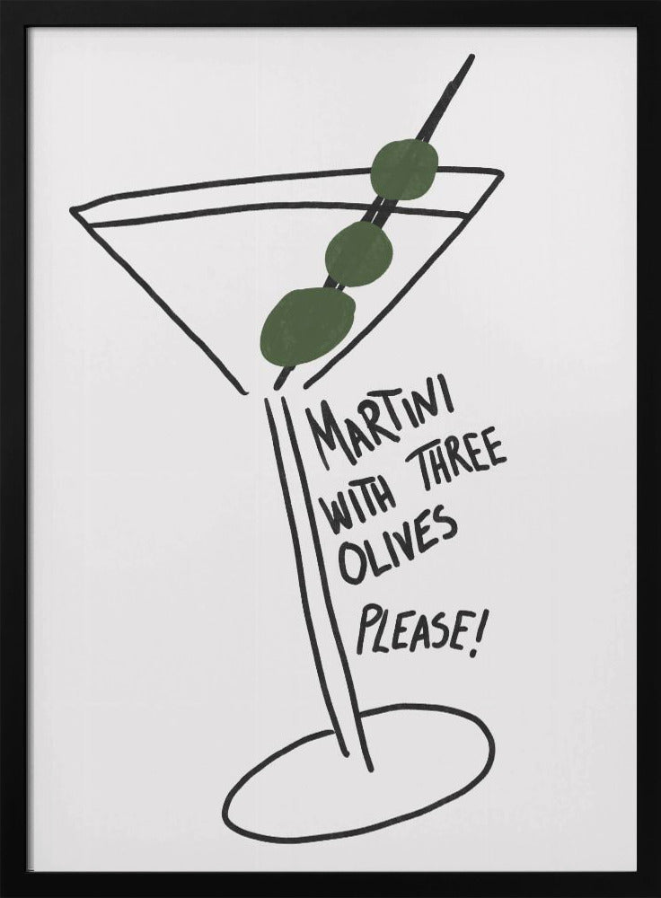 Martini Three Olives Poster