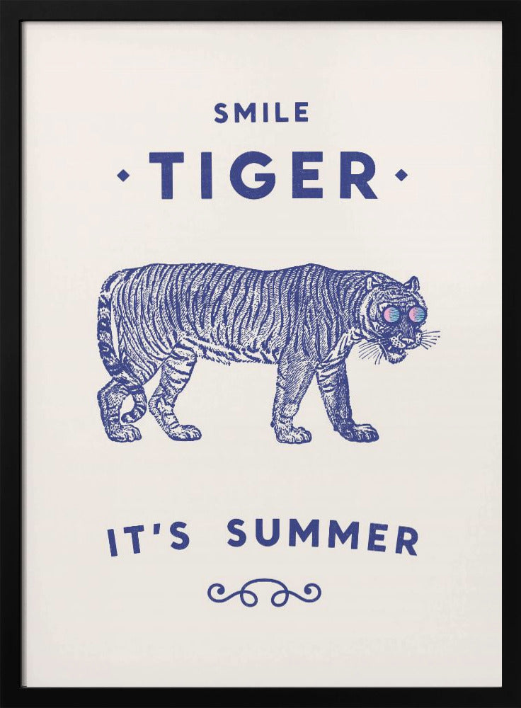 Smile Tiger Poster