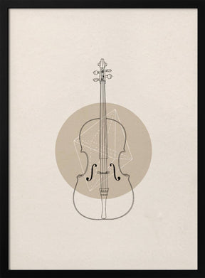 Cello Geo Poster