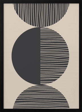 Black Circle Art Poster