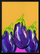 Groovy Aubergines Poster