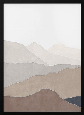 Mountain and lake Poster