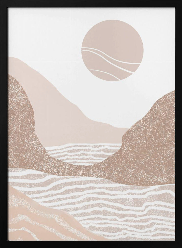 Sunset Seascape Art Poster