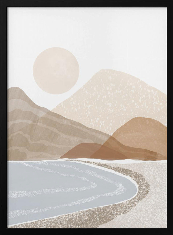 Beach Sunset Art Poster