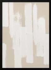 Beige Brush Strokes Poster