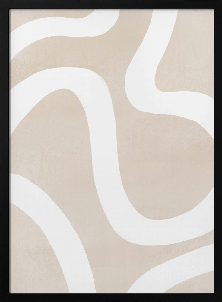 Squiggly Abstract Art Poster