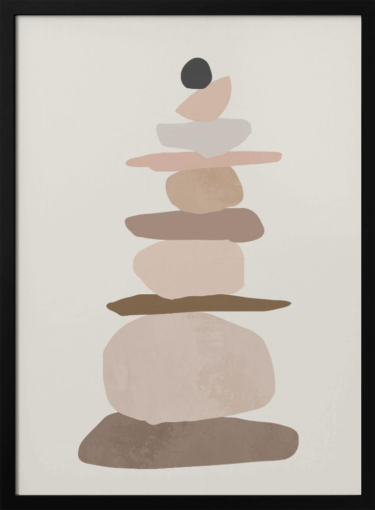 Rock balancing Art Poster