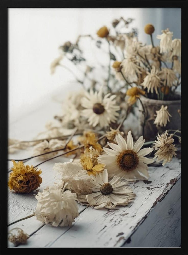 Dry Flowers Arrangement Poster