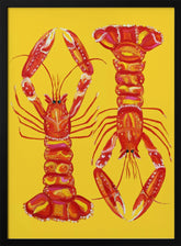 Langoustines On Yellow Poster