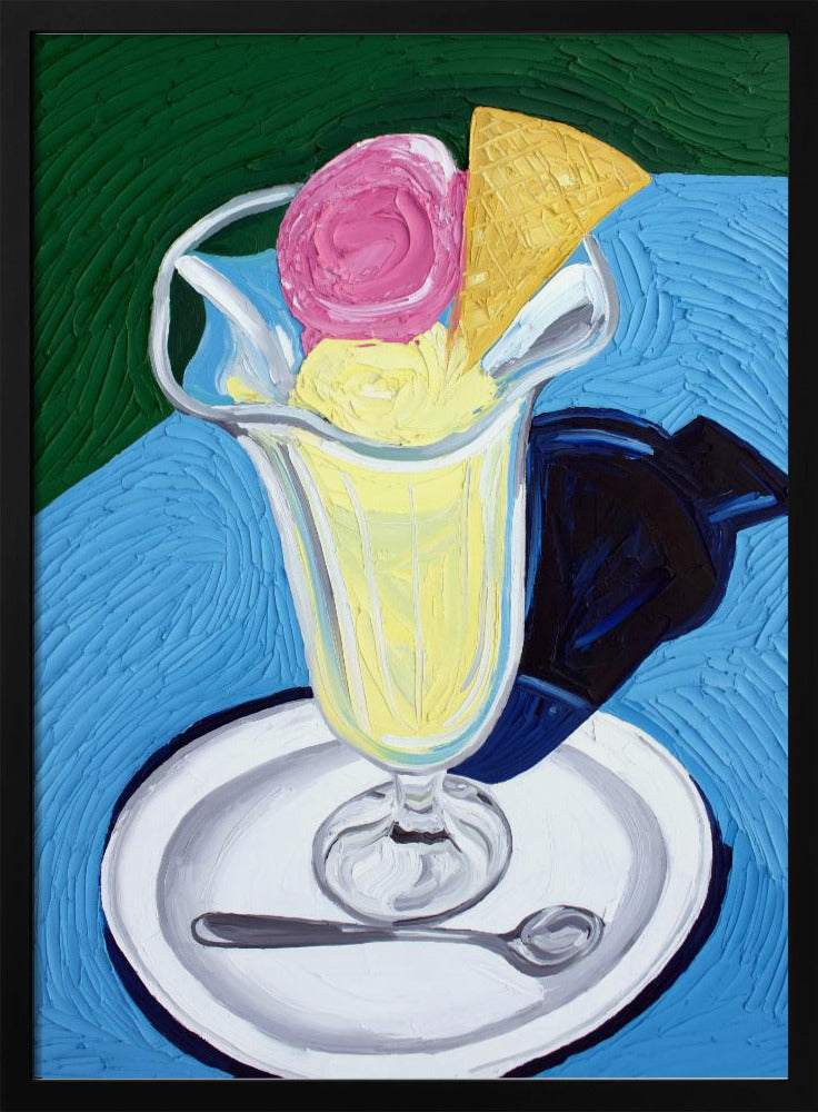 Raspberry and Vanilla Ice Cream Poster