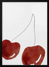 Isolated Cherries Poster