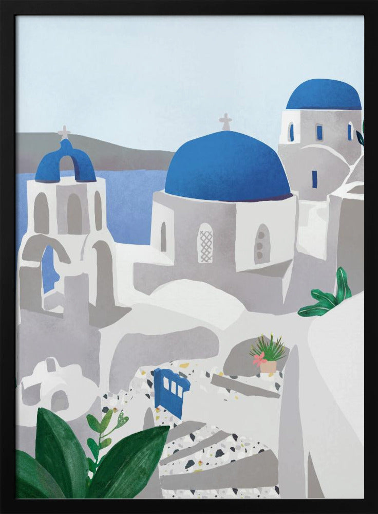 Santorini island Poster