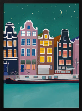 Amsterdam by night Poster