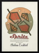 Geometrical spritz print Poster