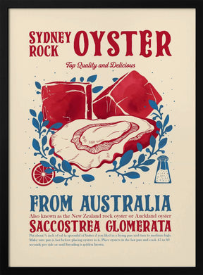 Oyster kitchen decor Poster