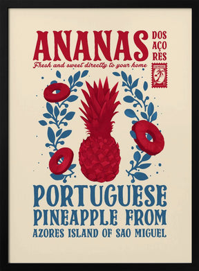 Pineapple kitchen print Poster