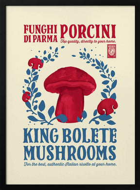 Porcini kitchen print Poster