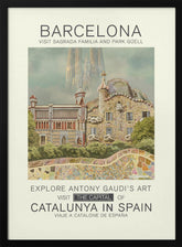 Barcelona print Poster