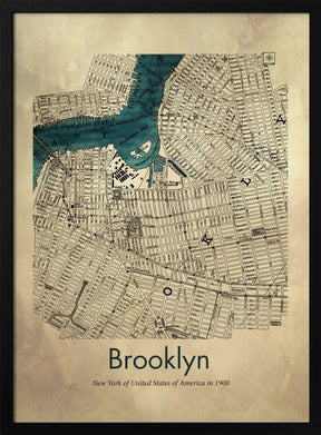 Brooklyn map Poster