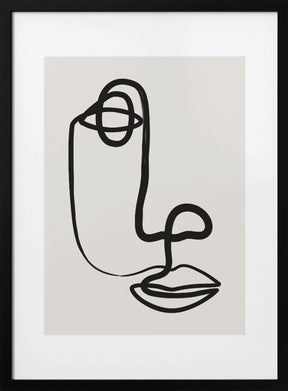 Abstract Face No1 Poster