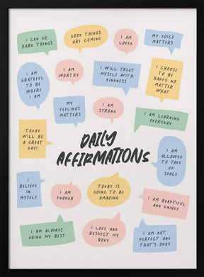 Daily Affirmations Poster