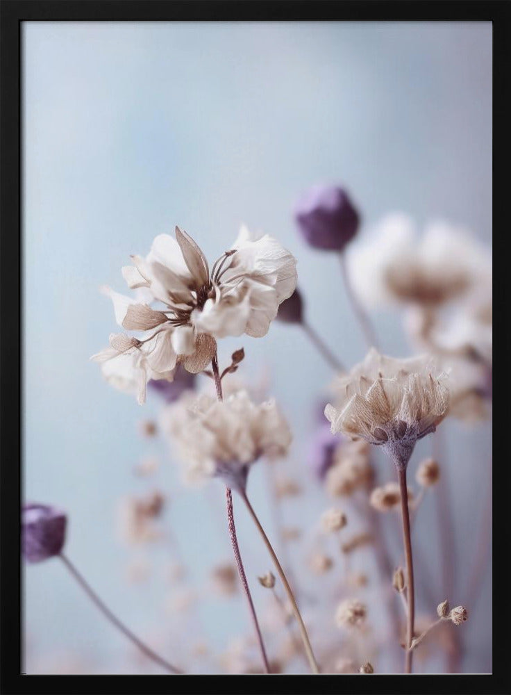 Pastel Dry Flowers No 4 Poster