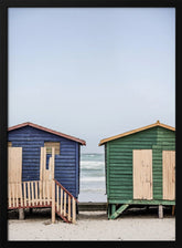 Blue & Green Hut Poster