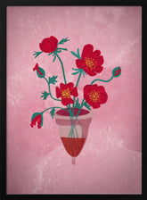 Cup of flowers Poster