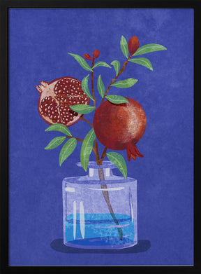 pomegranate in Vase Poster