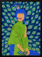 peacock woman Poster