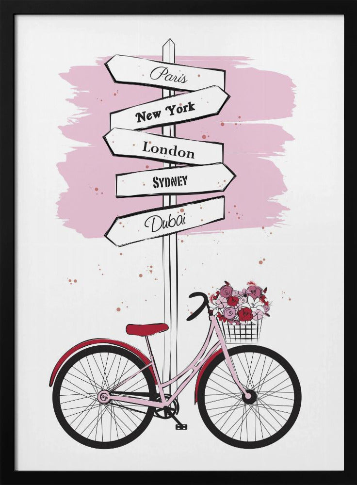 Bike Travels Poster