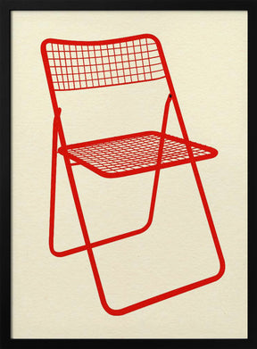 Ted Net Chair Red Poster