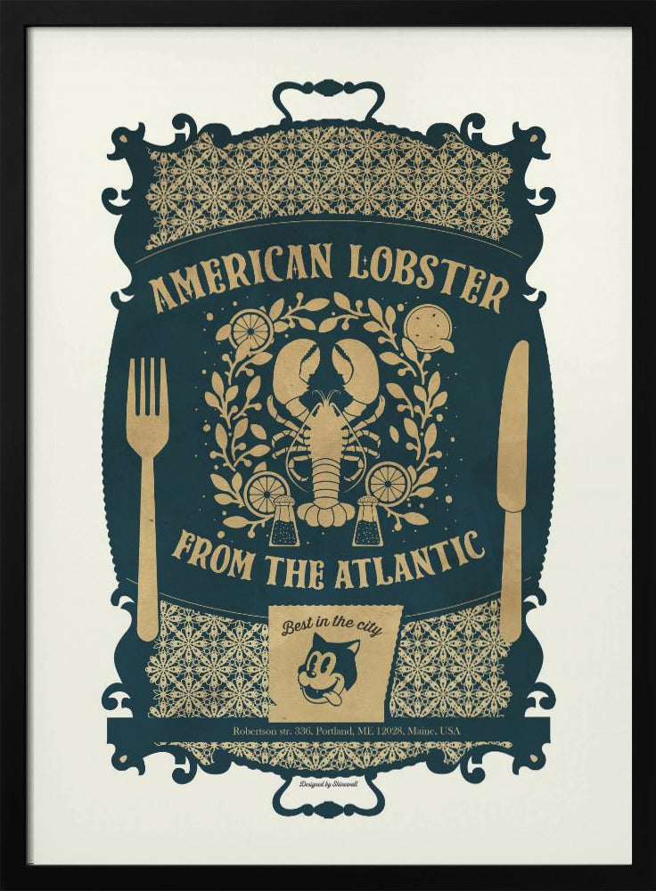 Lobster Baroque Print Poster