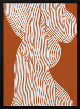 Fibers No 1 (Orange-Brown) Poster