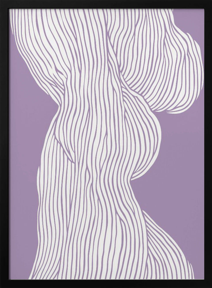 Fibers No 1 (Purple) Poster