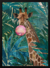 Bubblegum giraffe in the jungle Poster