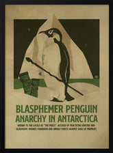 Penquin funny print Poster