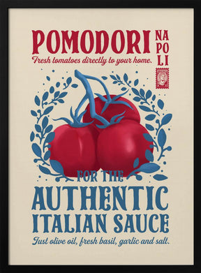 Pomodori Kitchen print Poster